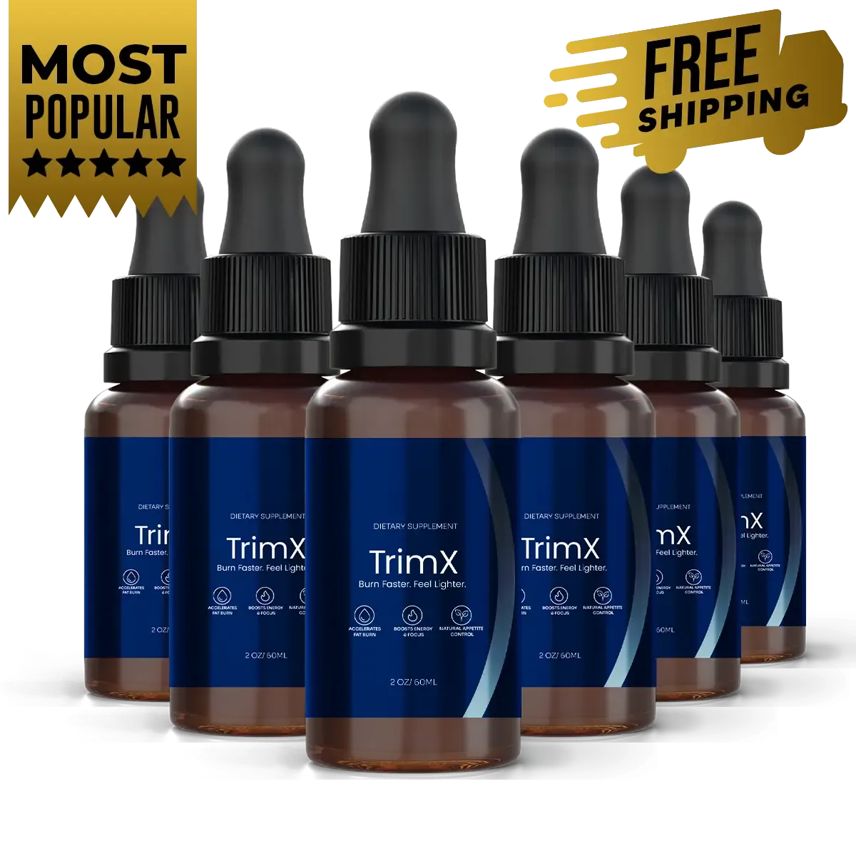 TrimX supplement bottles